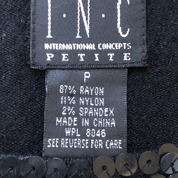 $5 SALE INC. International Concepts Petite Sequins Tank - Picture 7 of 8